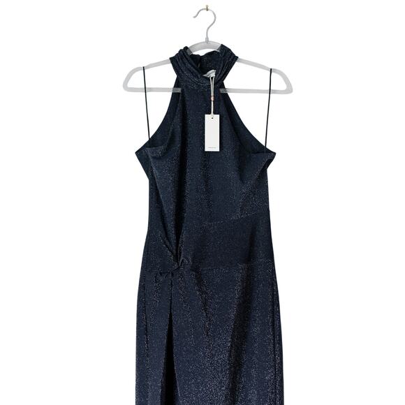 NWT Heartloom Whitney Halter Neck Side Slit Sparkly Party Dress Size M - Picture 4 of 12